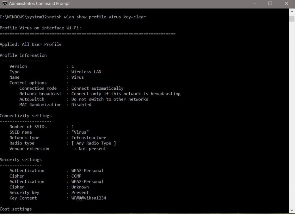 Find Wi-Fi passwords of all networks using CMD - 2-compressed