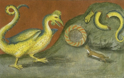 Basilisk: Aurora Consurgens [early 16th c.] (Public Domain Image)