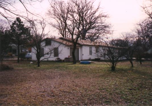 Back view of the house.