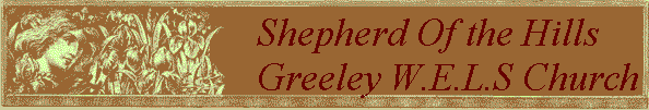 Shepherd Of the Hills 
 Greeley W.E.L.S Church