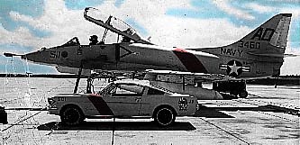 TA-4J with Mustang