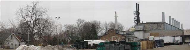 Madison Kipp plant with new stacks - march 30, 2008
