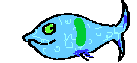 blue fish animation