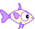 purple fish animation