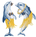 hula dancing dolphins animations