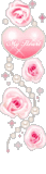 pink roses and hearts   animation
