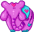  elephant blowing hearts  animation