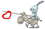  heart on a knights spear  animation