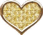 gold heart   animation