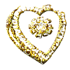  gold heart  animation