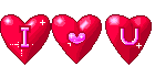  i love you hearts  animation
