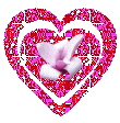 pink glitter heart   animation