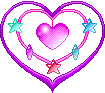 purple heart animation