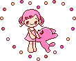  little girl in a heart  animation
