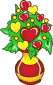  flower arrangement of hearts  animation