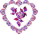  red whit and blue heart  animation