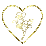 gold heart   animation