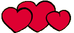  red hearts animation