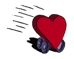 racing heart  animation