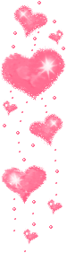  pink hearts floating animation