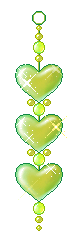  green I love you hearts animation