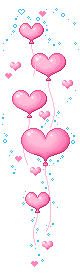 pink hearts   animation
