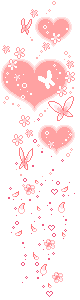 pink floaty hearts  animation