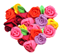 roses heart animation