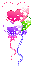 coloured  hearts animation