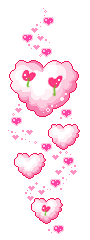 fluffy pink hearts  animation