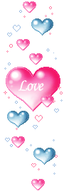  pink and blue hearts animation