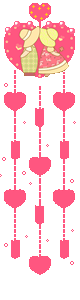 pink hearts  animation