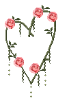  heart made of rose stems  animation
