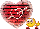  heart graffiti on a wall  animation