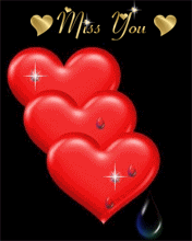 miss you hearts  animation