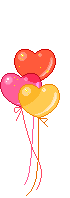 coloured hearts  animation