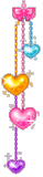 coloured heart  animation