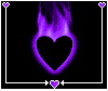 purple flaming hearts  animation