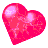 pink heart  animation