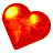 gold heart  animation