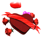 card with hearts animation