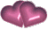 multi hearts animation