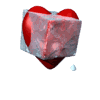  ice heart melting animation