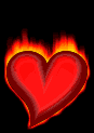 flaming heart  animation