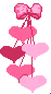 pink hearts animation
