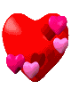 spinning hearts animation
