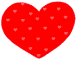 petal heart animation