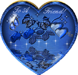 to a friend blue heart   animation