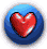 pink and blue heart animation