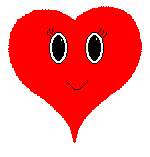 heart with a face animation